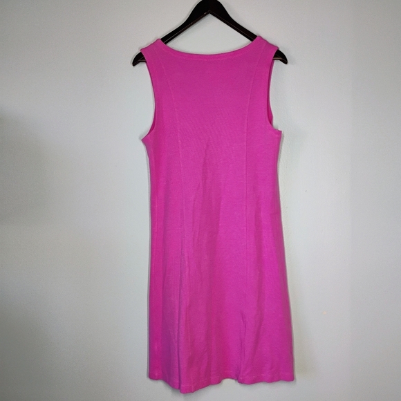Horny Toad Tank Flexcel Shift Dress Womens Large Pink Pocket Casual Athleisure - Picture 4 of 12